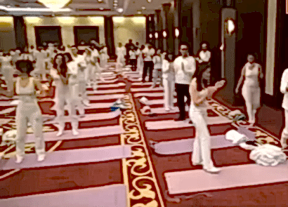 Kocaeli de 200 kişilik Yoga Festivali